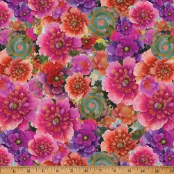 Whimsical Flowers Packed - FUCHSIA