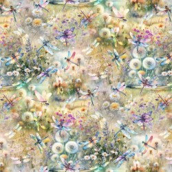 Dragonfly Wildflower Field (Digital) - SPRING