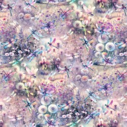 Dragonfly Wildflower Field (Digital) - WISTERIA
