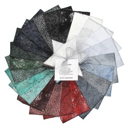 Metallic Fat Quarters (18pcs) - Precut - SILVER
