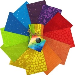 Indah Batiks  FQ Bundle (12pcs) - Precut - RAINBOW