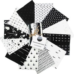 Indah Batiks  FQ Bundle (12pcs) - Precut - OREO