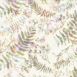 Batik - Ferns and Branches - NATURAL
