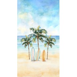 Surfs Up Christmas Panel 60cm - PARADISE