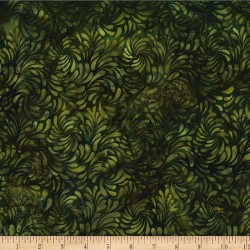 Hoffman Batik Swirls - FOREST