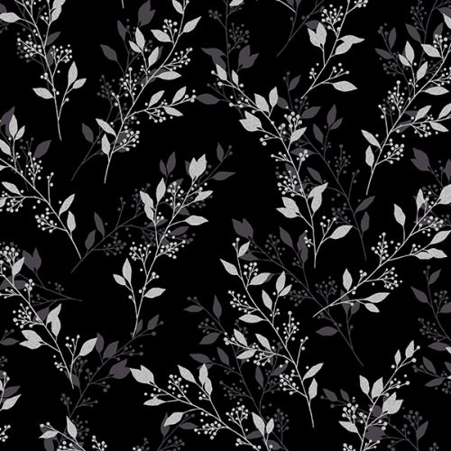 Flowers - BLACK/SILVER