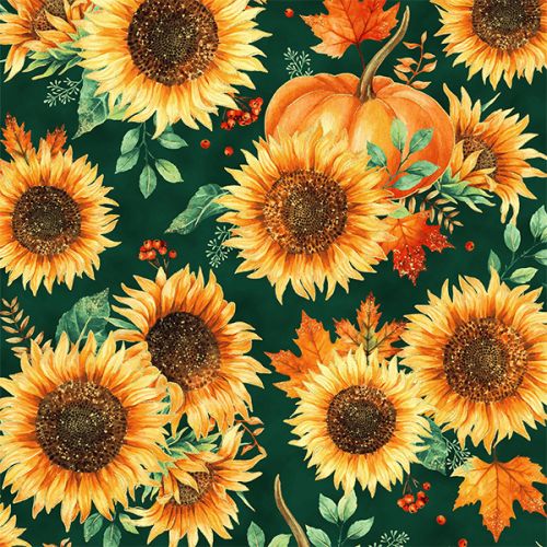 Sunflowers - EMERALD/GOLD