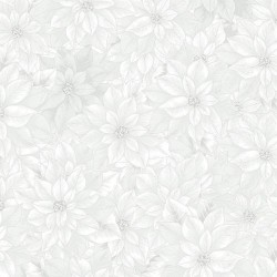 Poinsettias - WHITE/SILVER