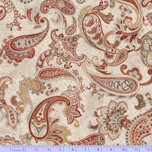 Main Paisley - BEIGE/RED