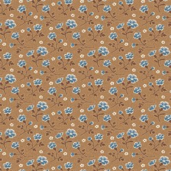 Quilting Fabric KATE'S SPRIG R570507 BROWN by Marcus Fabrics from
