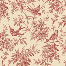 108" Wideback TOILE - RED