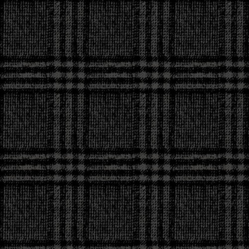 Glen Plaid Yarn Dyed Flannel - BLACK