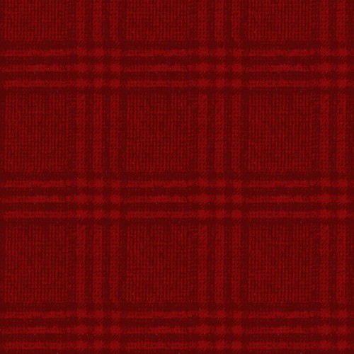 Glen Plaid Yarn Dyed Flannel - RED