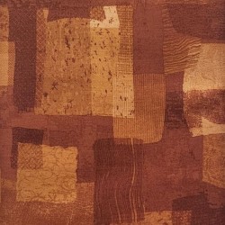Fabric Scrap Collage - ORANGE