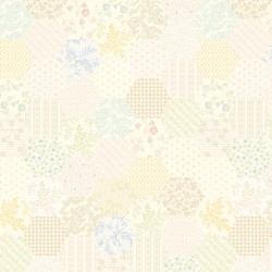 108" Wideback Hexagon - VANILLA