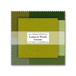Marcus Wool 100% Squares (10"x10"x 12pcs) (6pk) - GREENS