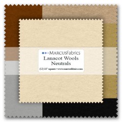 Marcus Wool 100% Squares (10"x10"x12pcs) (6pk) - NEUTRALS