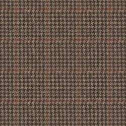 Marcus Wool 100% Houndstooth Plaid - BROWN