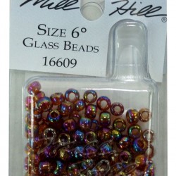 MH Glass Beads #6 - OPAL SMOKY TOPAZ