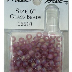MH Glass Beads #6 - FROSTED LILLAC