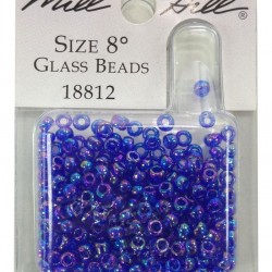 MH Glass Beads #8 - OPAL PERIWINKLE