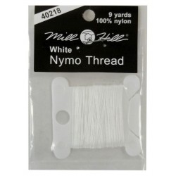 MillHill Bead Thread - WHITE (9yd)