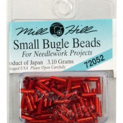 MH Bugle Beads Small- RED VELVET