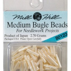 MH Bugle Beads Medium - CRÈME