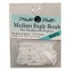MH Bugle Beads Medium - WHITE