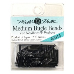 MH Bugle Beads Medium - BLACK