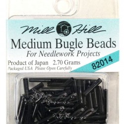 MH Bugle Beads Medium - BLACK