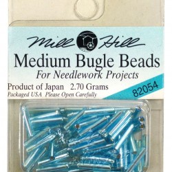 MH Bugle Beads Medium - AQUA