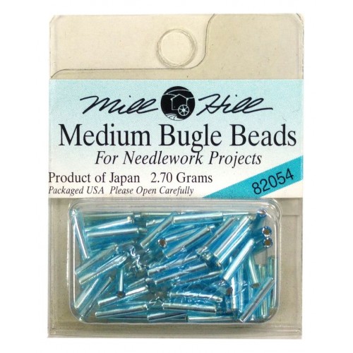MH Bugle Beads Medium - AQUA