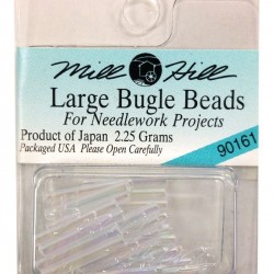 MH Bugle Beads Large - CRYSTAL