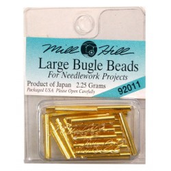MH Bugle Beads Large - VICTORIAN GOLD