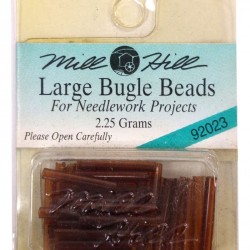 MH Bugle Beads Large - ROOT BEER