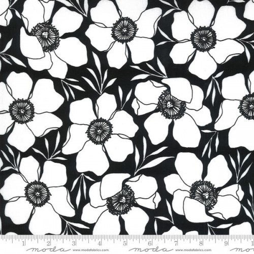 Moody Florals PVC Coated - INK