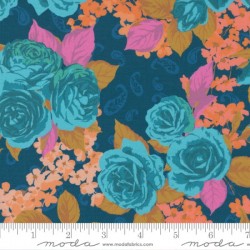 Paisley Rose - PRUSSIAN BLUE