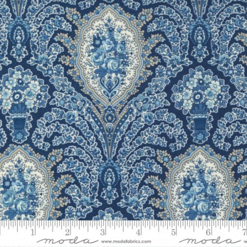 Paisley Bouquets - INDIGO - BLUE