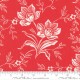 Woodblock Floral - RED
