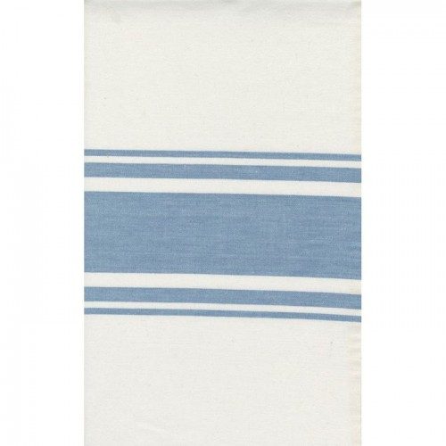 18" Cotton Toweling - WHITE/SKY