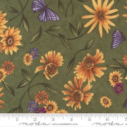 Sunflower Garden Print - OLIVE