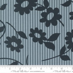 Flowers & Stripes-GREY/BLACK