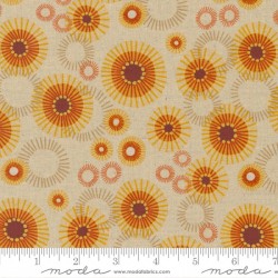 Sunflowers-Linen-NATURAL/ORANGE