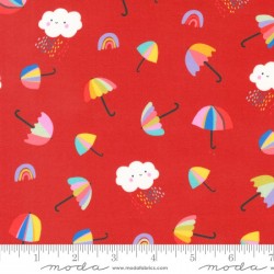 Tossed Umbrellas - RED