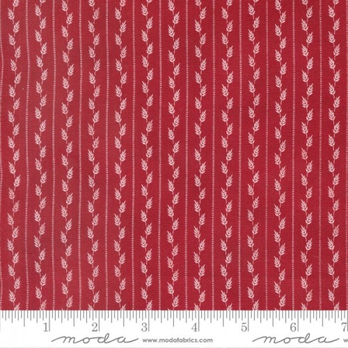 Leaves & Stripes - RED