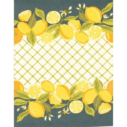 16" Toweling - Lemons - YELLOW