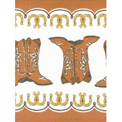 16" Toweling - Cowboy Boots - TAN