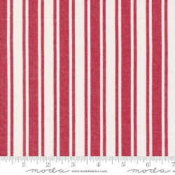 Woven Stripes - WHITE/RED