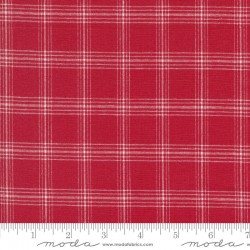 Woven Check - WHITE/RED